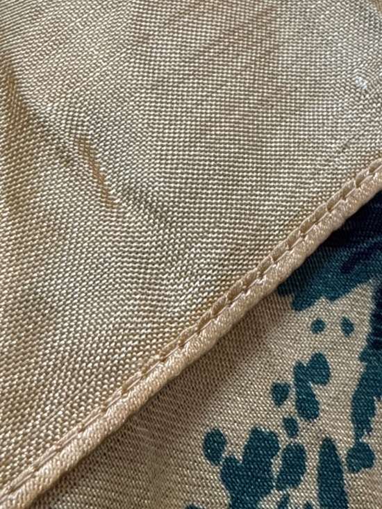 Vintage Aloha Hawaii Yellow Tropical Hula Scarf Embroidered Wall Art - Picture 9 of 10